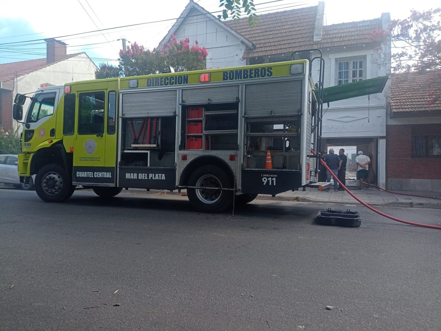 Se incendió una casa en inmediaciones de la Terminal Ferroautomotora