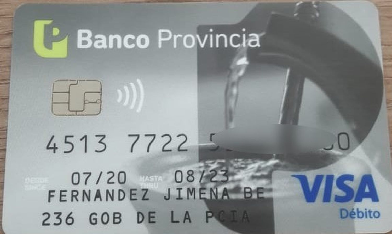 Encontraron la tarjeta de Jimena Fernández