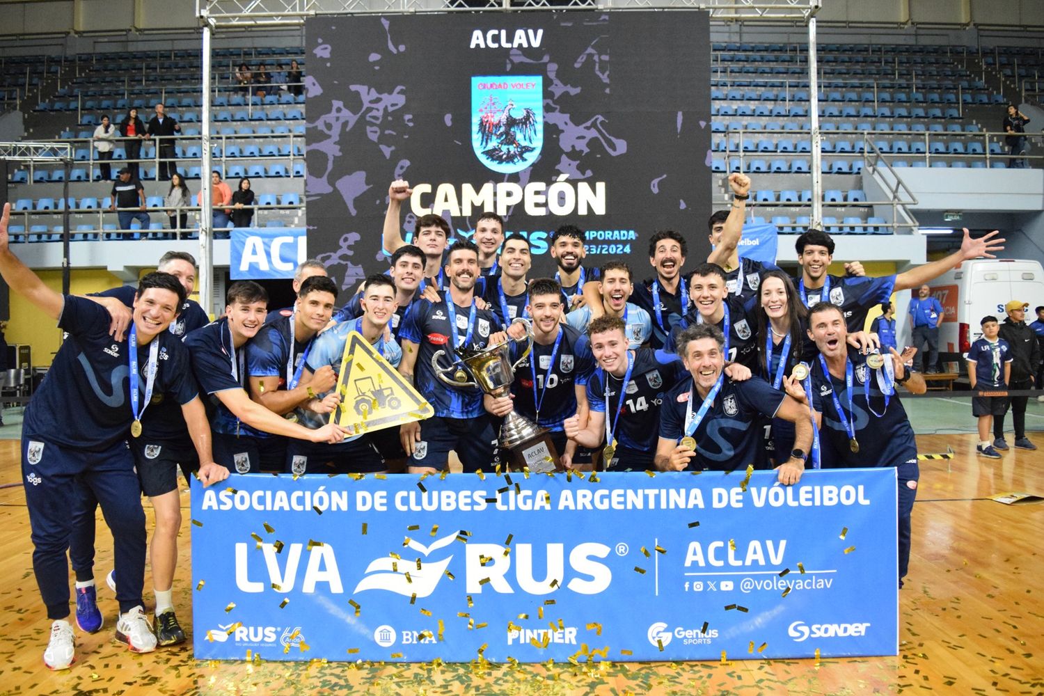 Ciudad bicampeón de la Liga de Voleibol Argentina