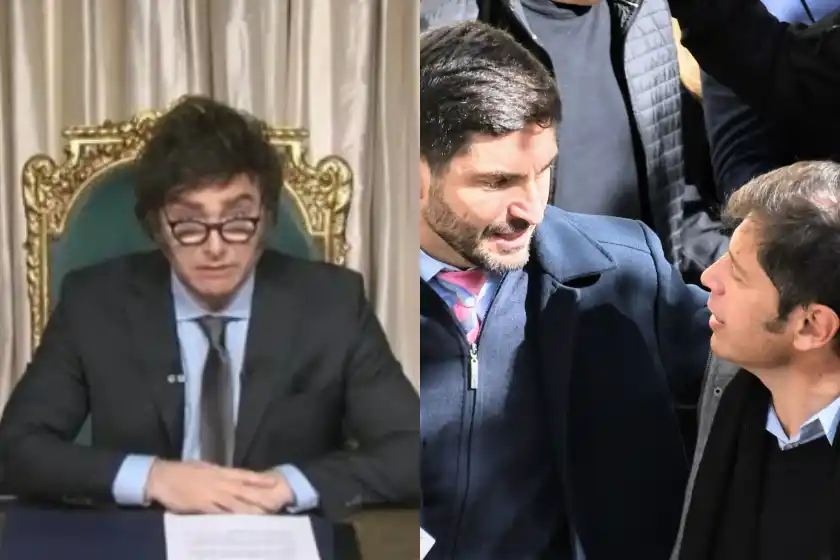 Javier Milei habló sobre el encuentro entre Pullaro y Kicillof.