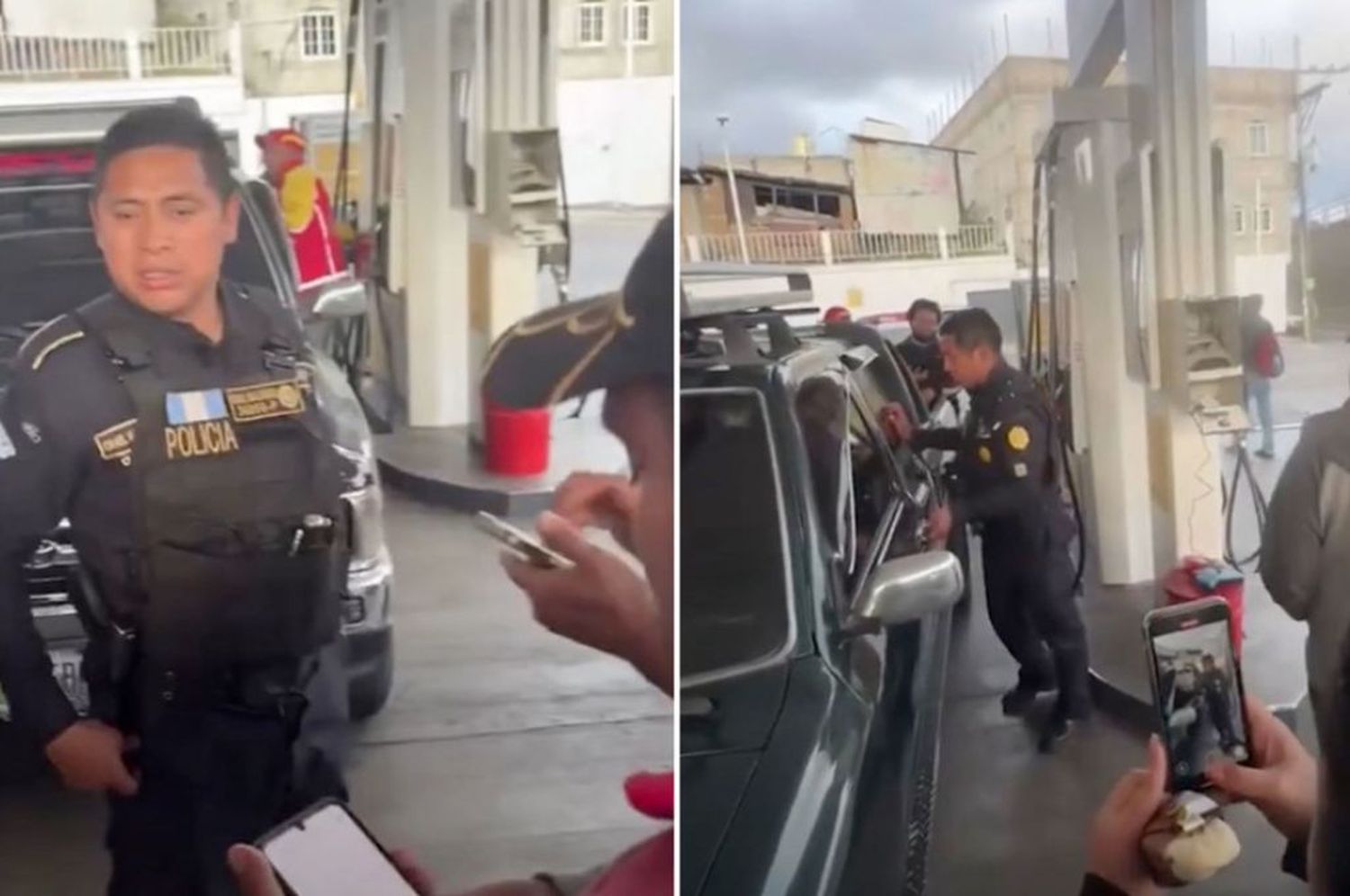 ¡Vergonzoso!: dos policías borrachos protagonizan un escándalo en una estación de servicio