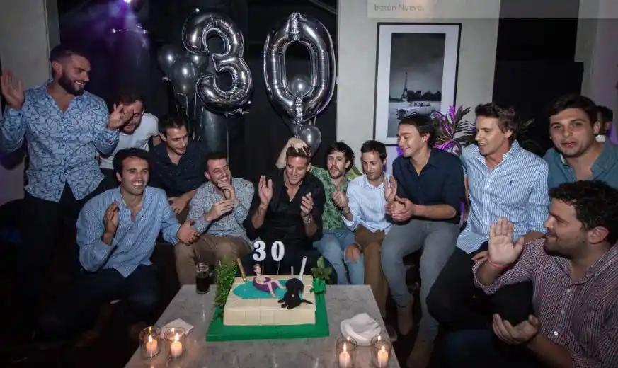 Juan Martín Del Potro festejó los 30 junto a sus amigos