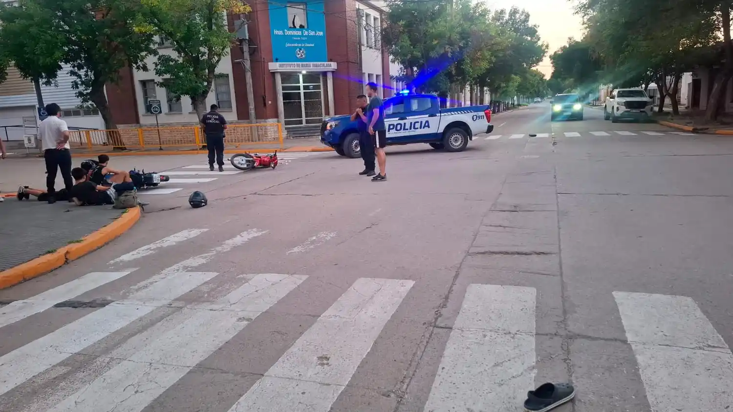 El hecho ocurrió en la intersección de calles España y Manuel Luque.