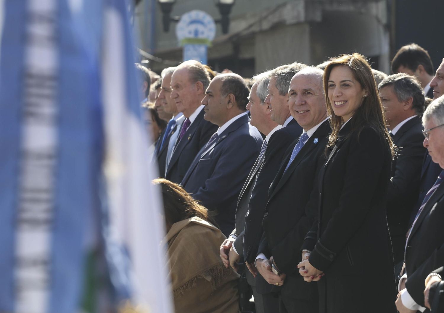 Bicentenario: María Eugenia Vidal acompañó a Macri en el acto oficial