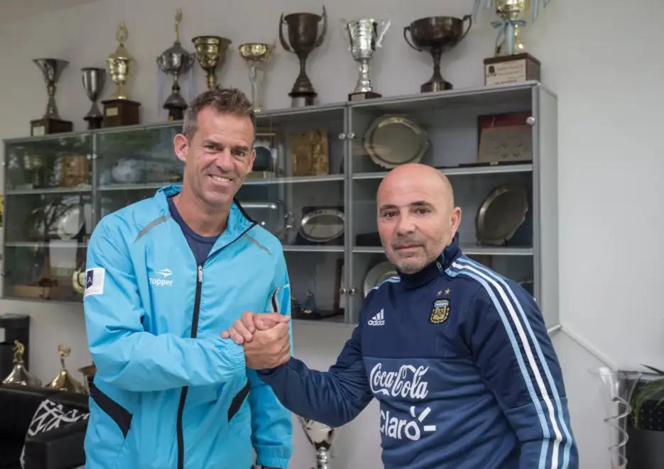 Sampaoli y Orsanic se reunieron en Ezeiza