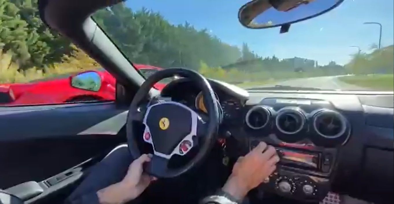 Picada en Nordelta: Se grabaron corriendo con autos Ferrari y ahora Seguridad Vial pide la suspensión de las licencias