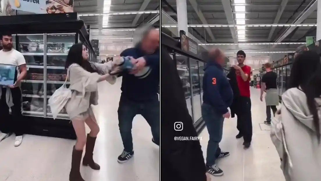 Furia en el supermercado