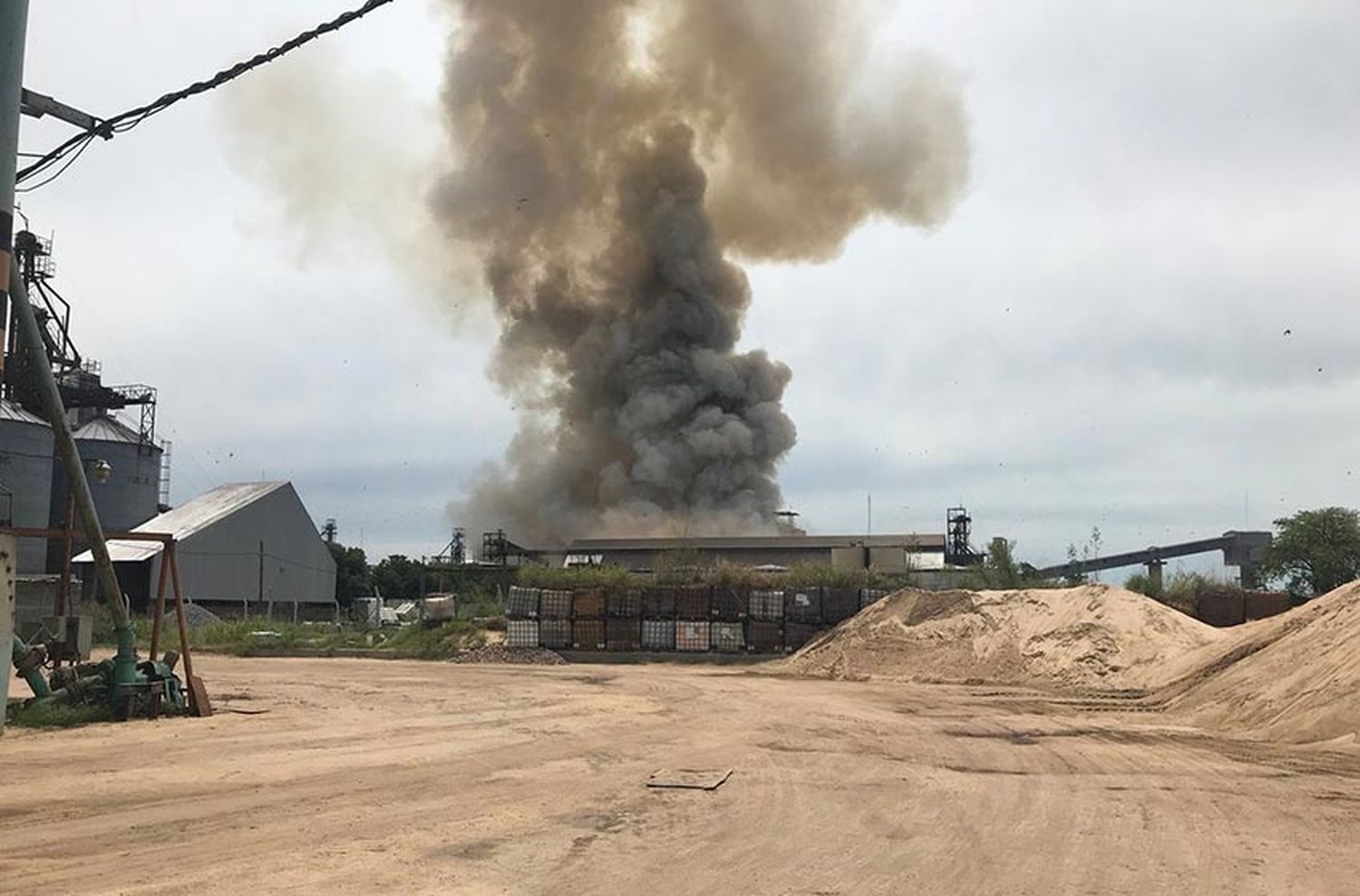 El video de la explosión de la cerealera