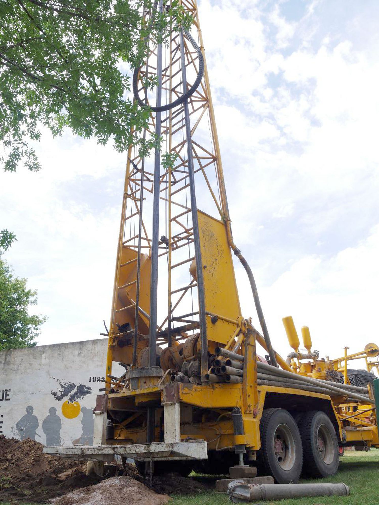 Perforación para construcción de un pozo de agua en Balcarce