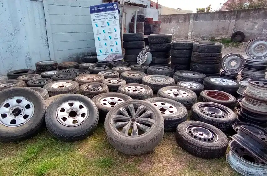 Clausuran agencia de autos: detectan Hilux robada en Mendoza y 50 ruedas de auxilio