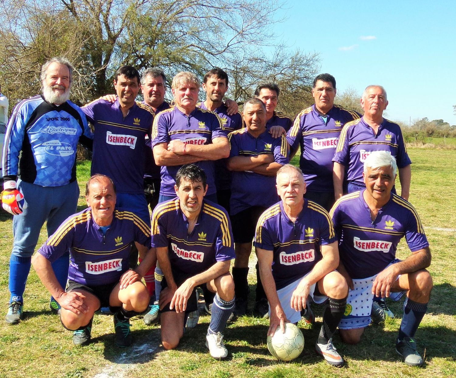 Equipo de El Progreso mayores de 55 años.