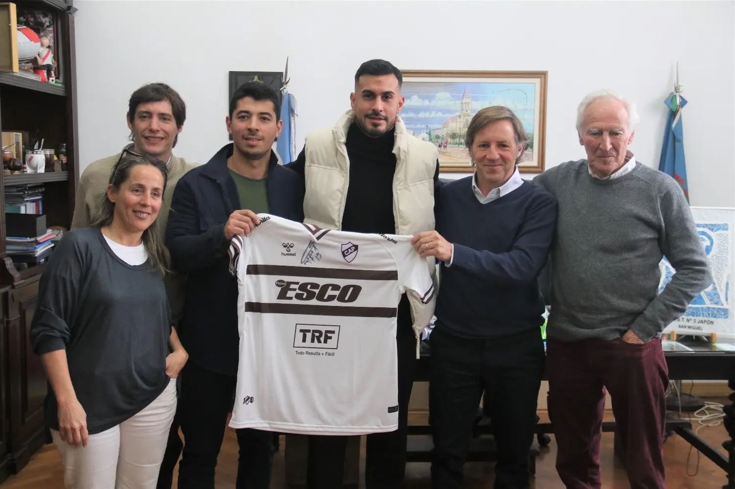 El intendente recibió al flamante campeón con el Calamar.