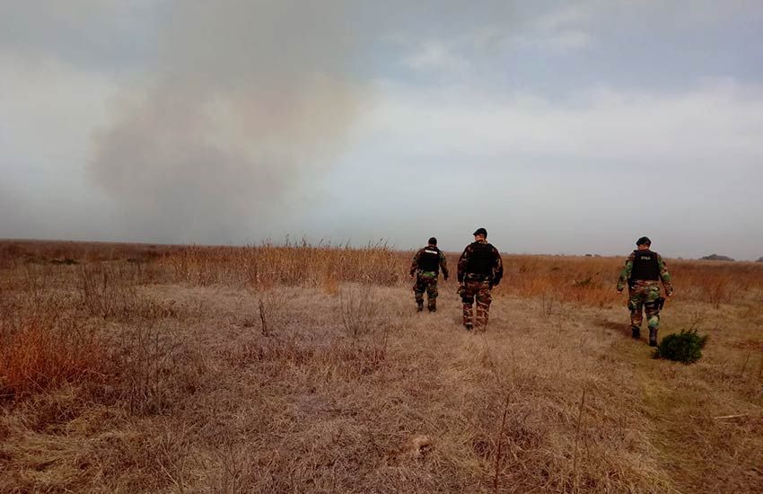 Estiman que el hombre detenido mientras prendía fuego en las islas es productor ganadero: «Manifestó que recibió la orden de un superior para realizar la actividad»