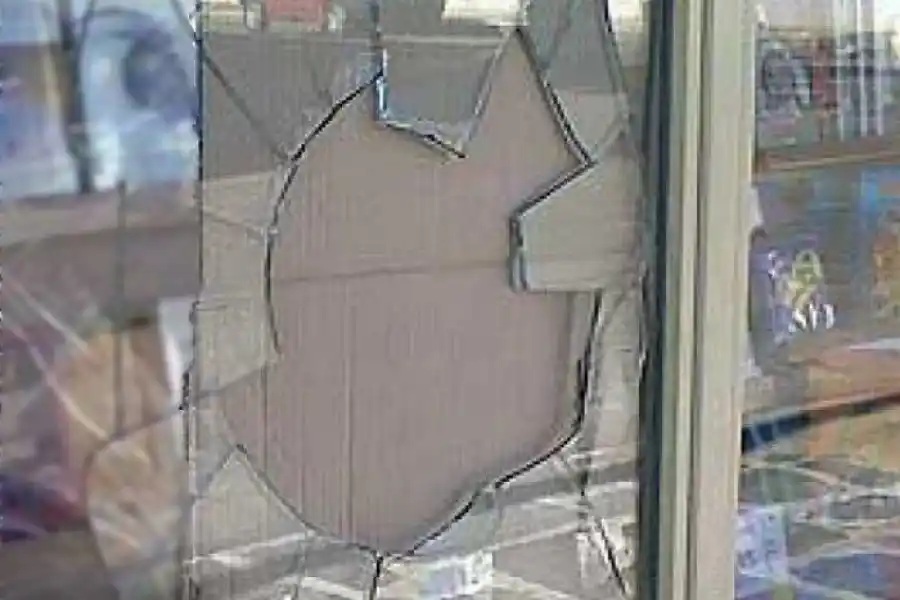 Desde las cámaras de monitoreo, los vieron rompiendo una vidriera para robar
