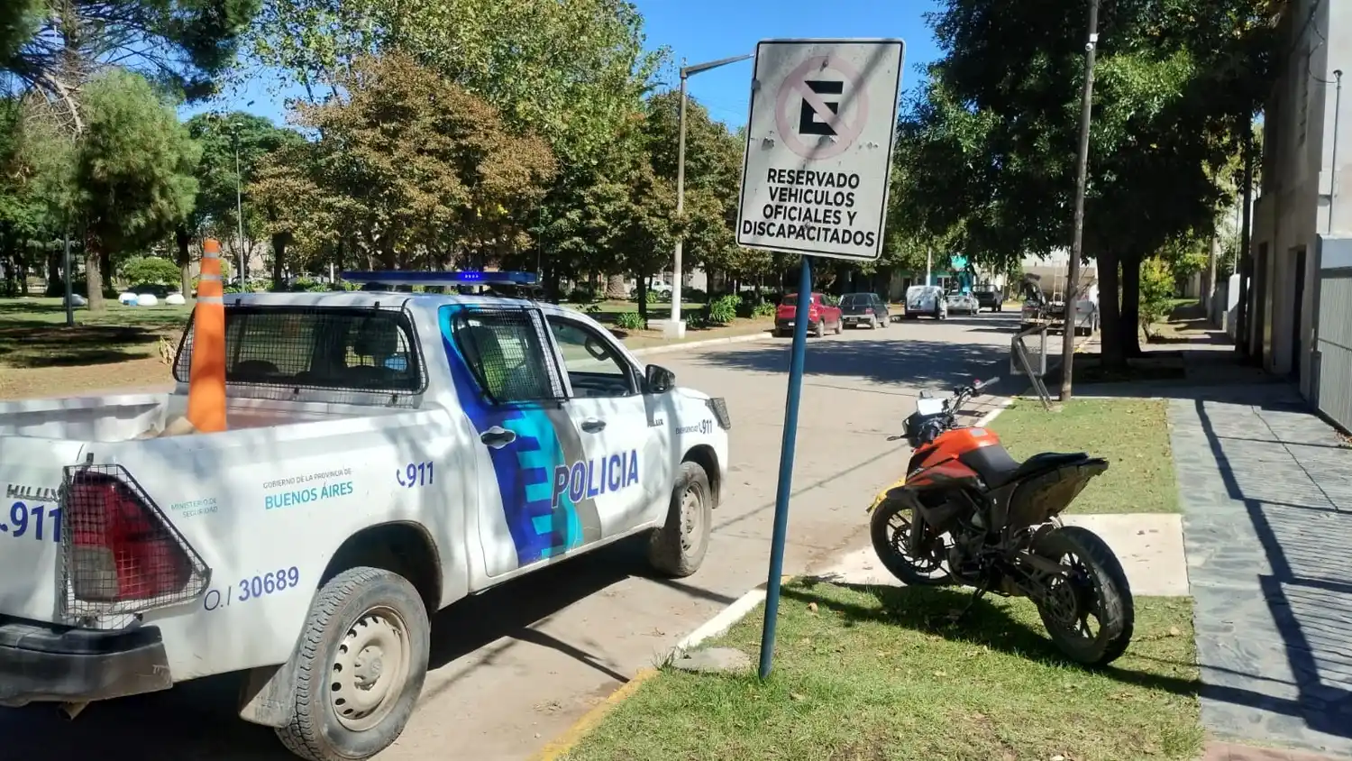 Rodado. Encontrado en cercanías a la Delegación Municipal de Quequén en la jornada de ayer