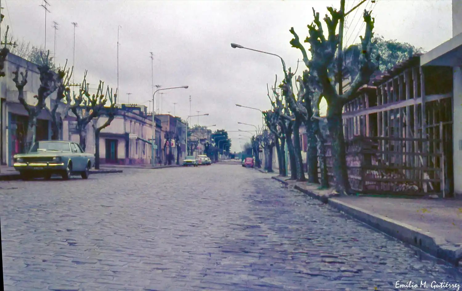 Emilio Mariano Gutiérrez revive la calle Belgrano adoquinada y la memoria de la antigua Chascomús