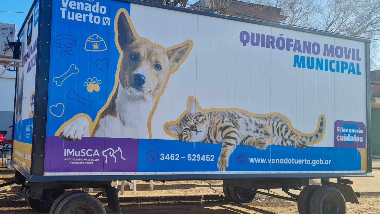 Salud animal: el quirófano móvil municipal estará en Barrio Santa Rosa