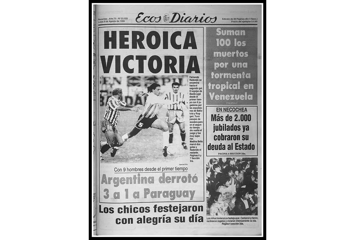 Lunes 9 de agosto de 1993