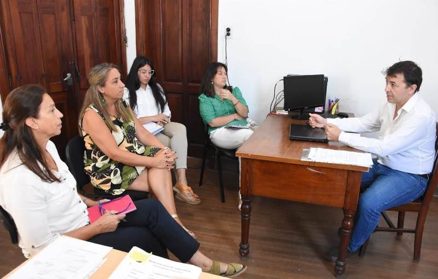 El secretario de desarrollo humano recibió a autoridades del COPNAF