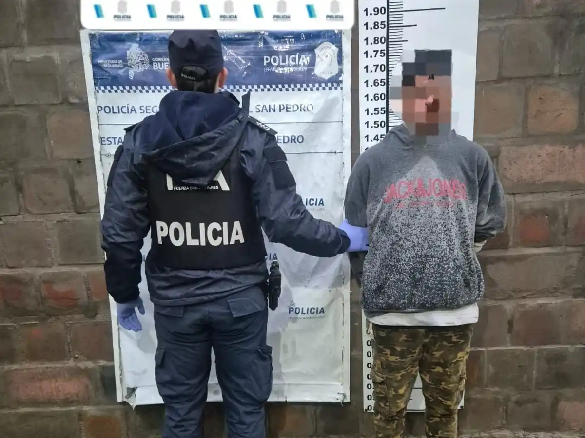 El aprehendido amenazó de muerte a su madre.