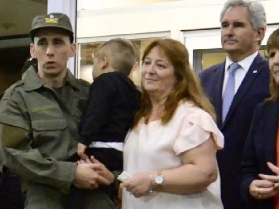Nahuel Gallo se reencontró con su familia.