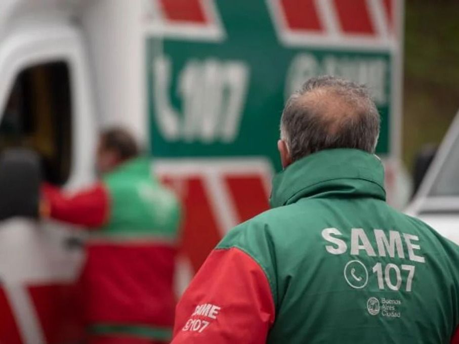 Foto de empleados del SAME (Foto: Agencia Noticias Argentinas / SAME)