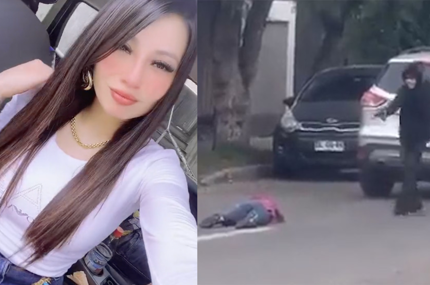 La mujer falleció en plena calle.