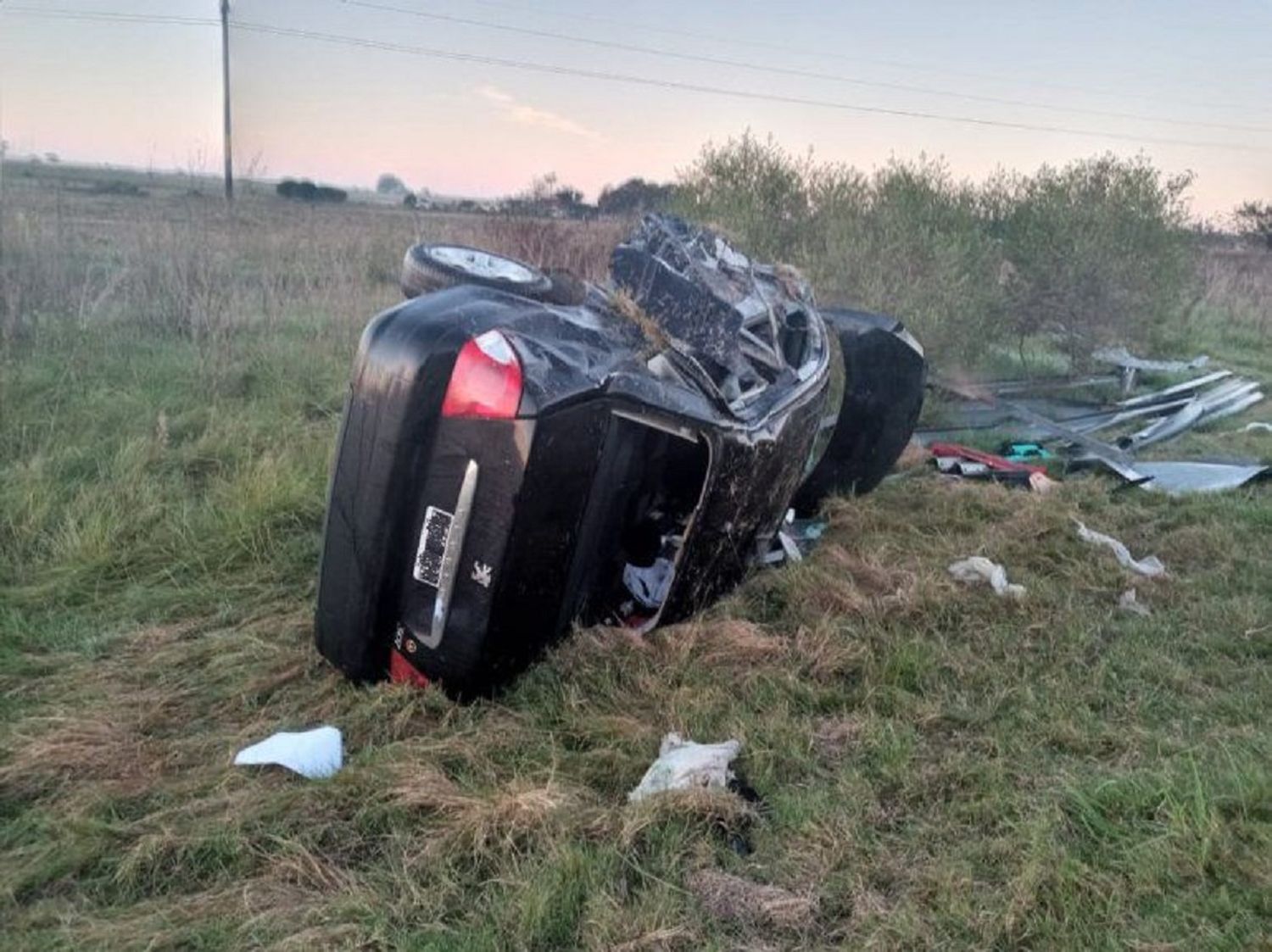 Trágico vuelco en el cruce de las rutas 12 y 131: falleció un hombre de 37 años