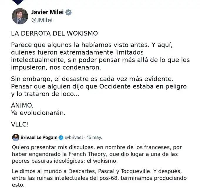 X Javier Milei