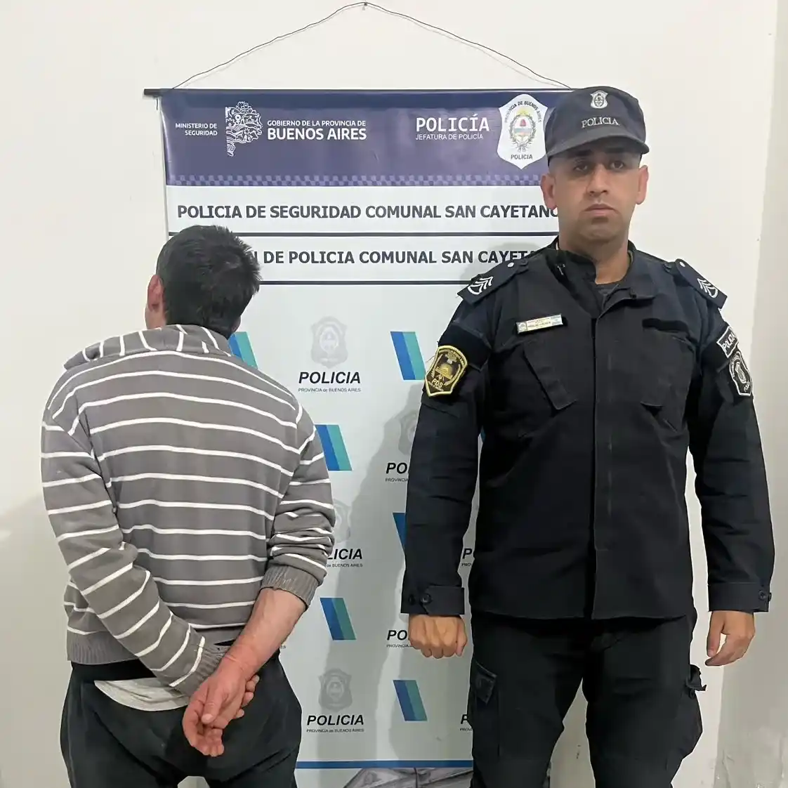 San Cayetano: demoraron a un hombre alcoholizado que incitó a pelear a la policía