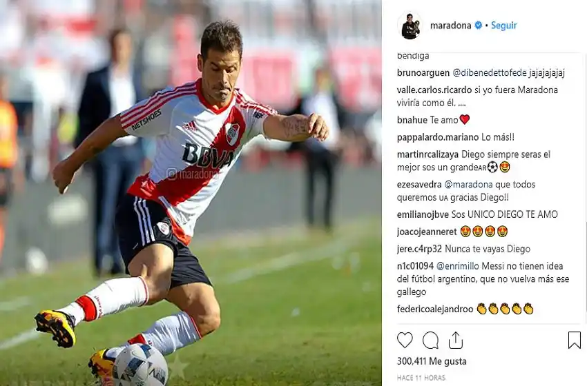 Maradona le dedicó un emotivo mensaje a Rodrigo Mora