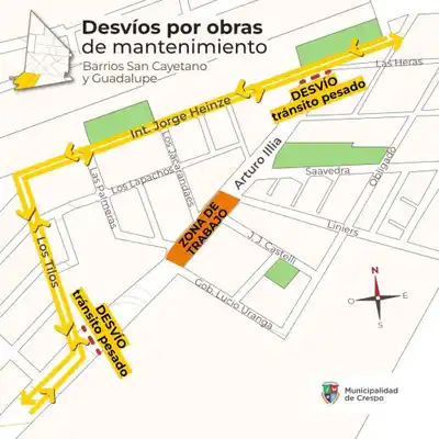 Mantenimiento vial en el Acceso Illia: habrá desvíos para tránsito pesado este martes 11 de noviembre