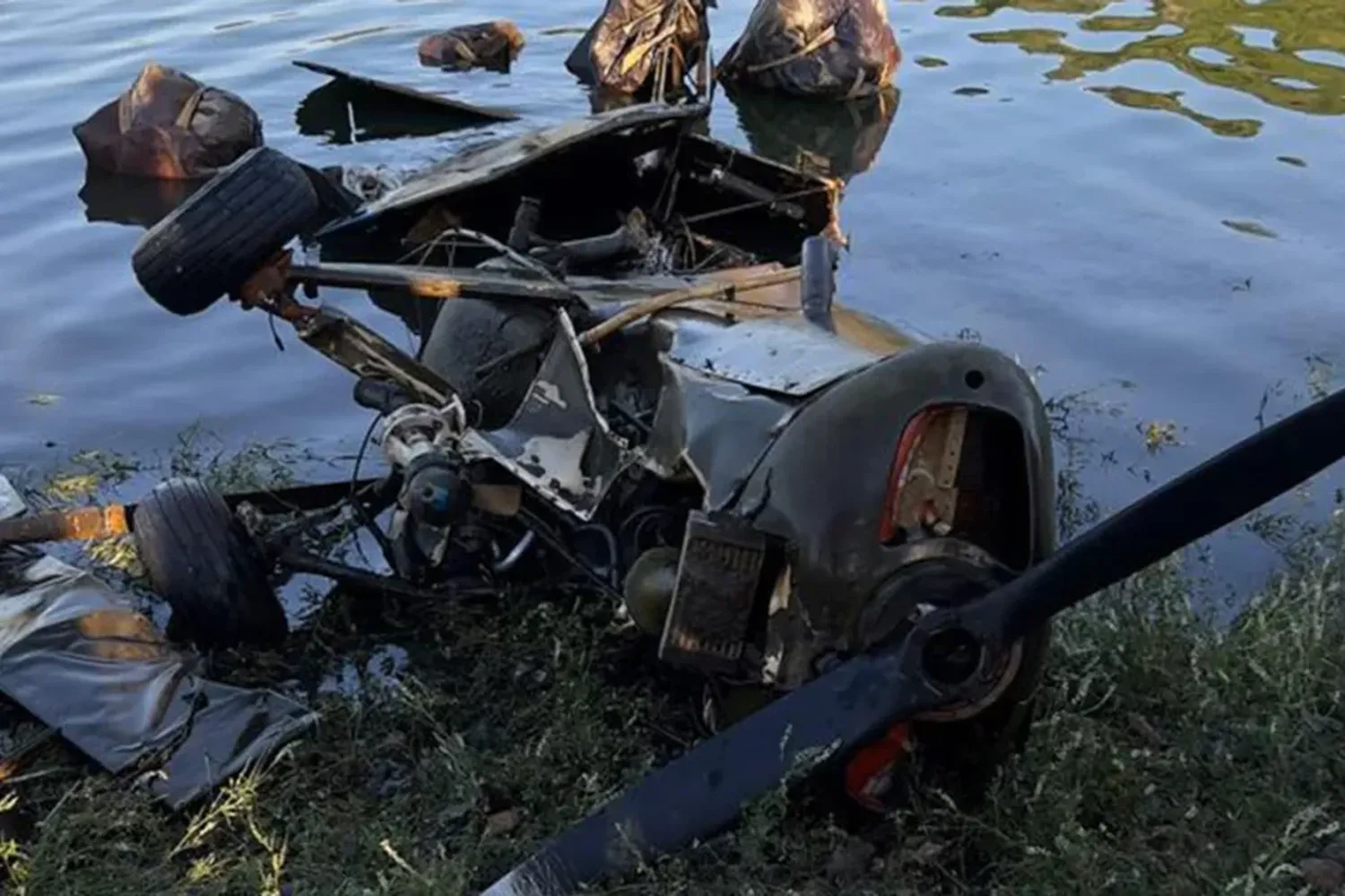 Extrajeron una avioneta que cayó hace 17 años en el dique Los Molinos de Córdoba