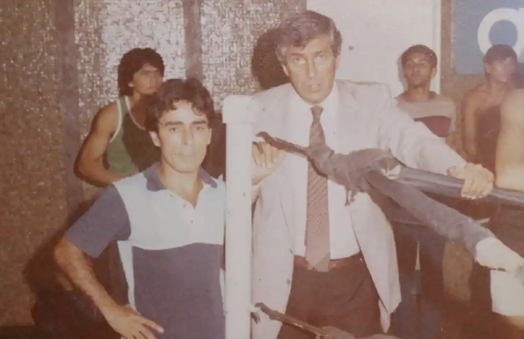 Junto a Tito Lectoure en el mítico Luna Park