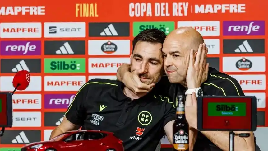 Los árbitros se respaldaron en la conferencia de prensa (Foto: web)