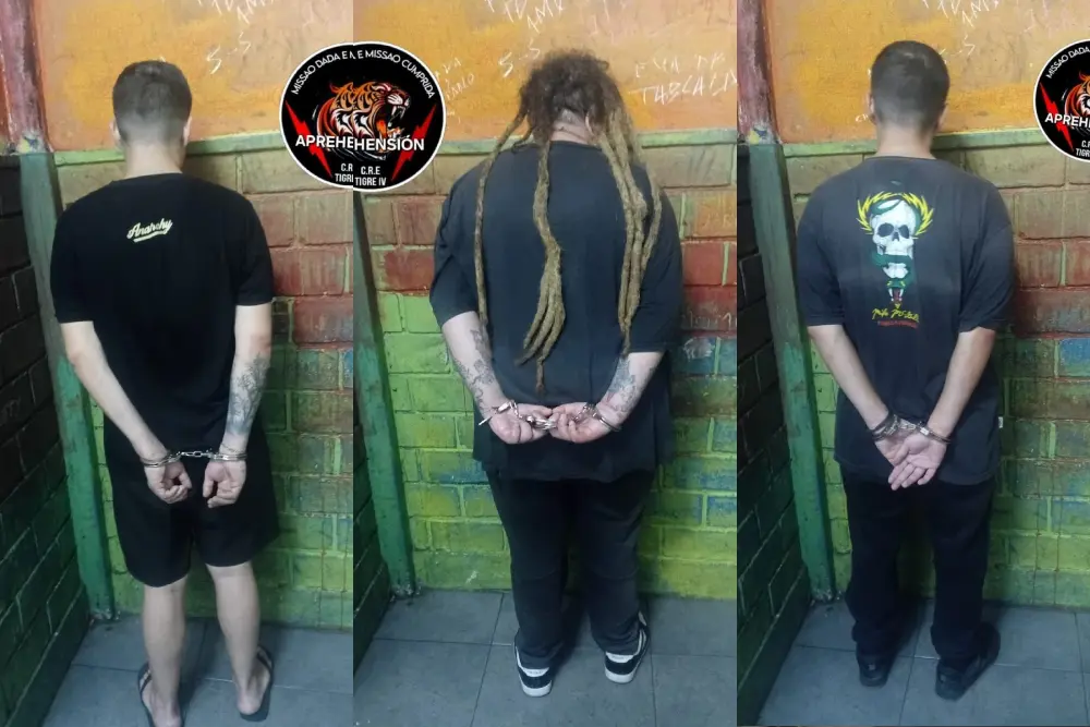 Tres detenidos en barrio Matheu.