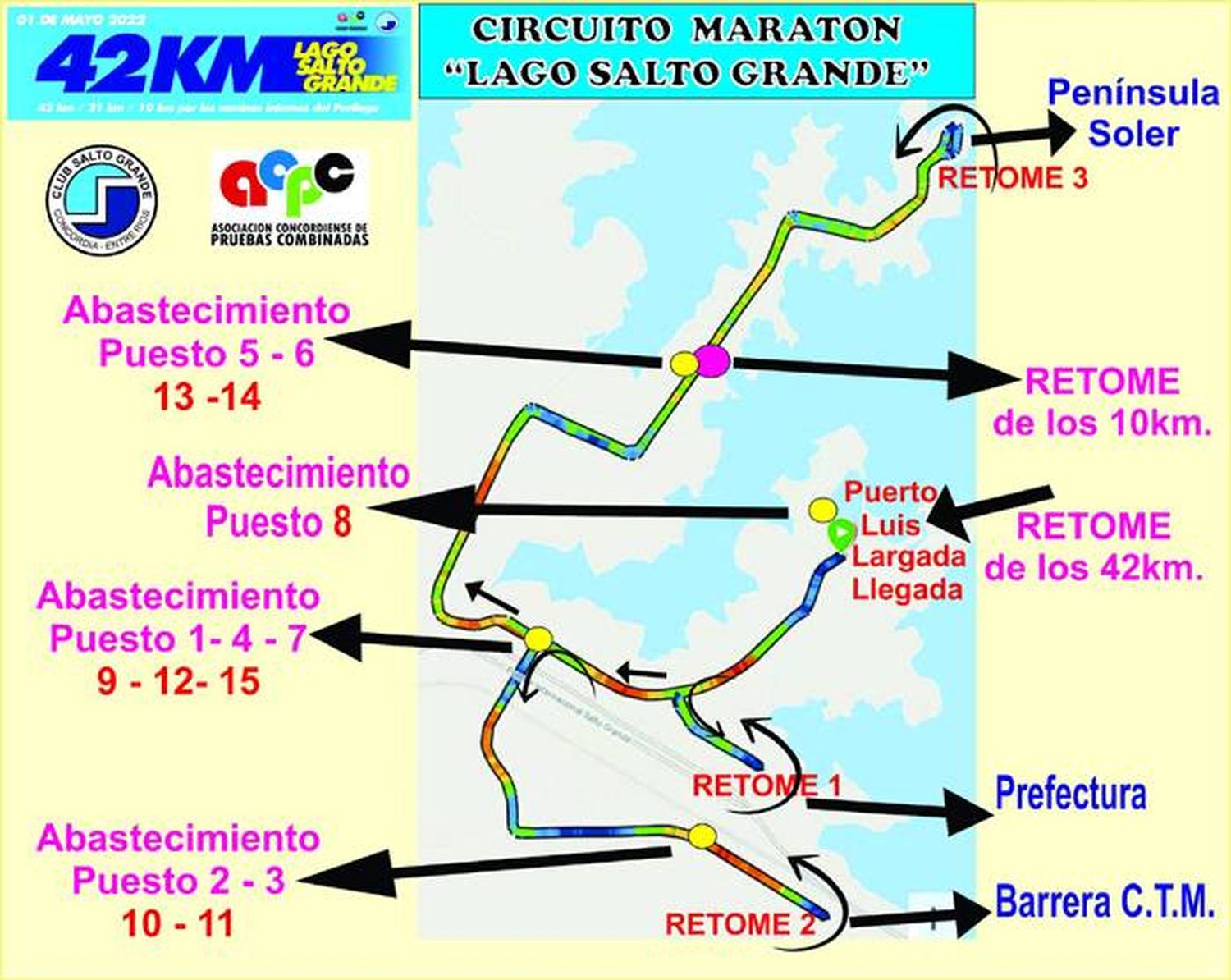 Preparativos para el Maratón Lago de Salto Grande