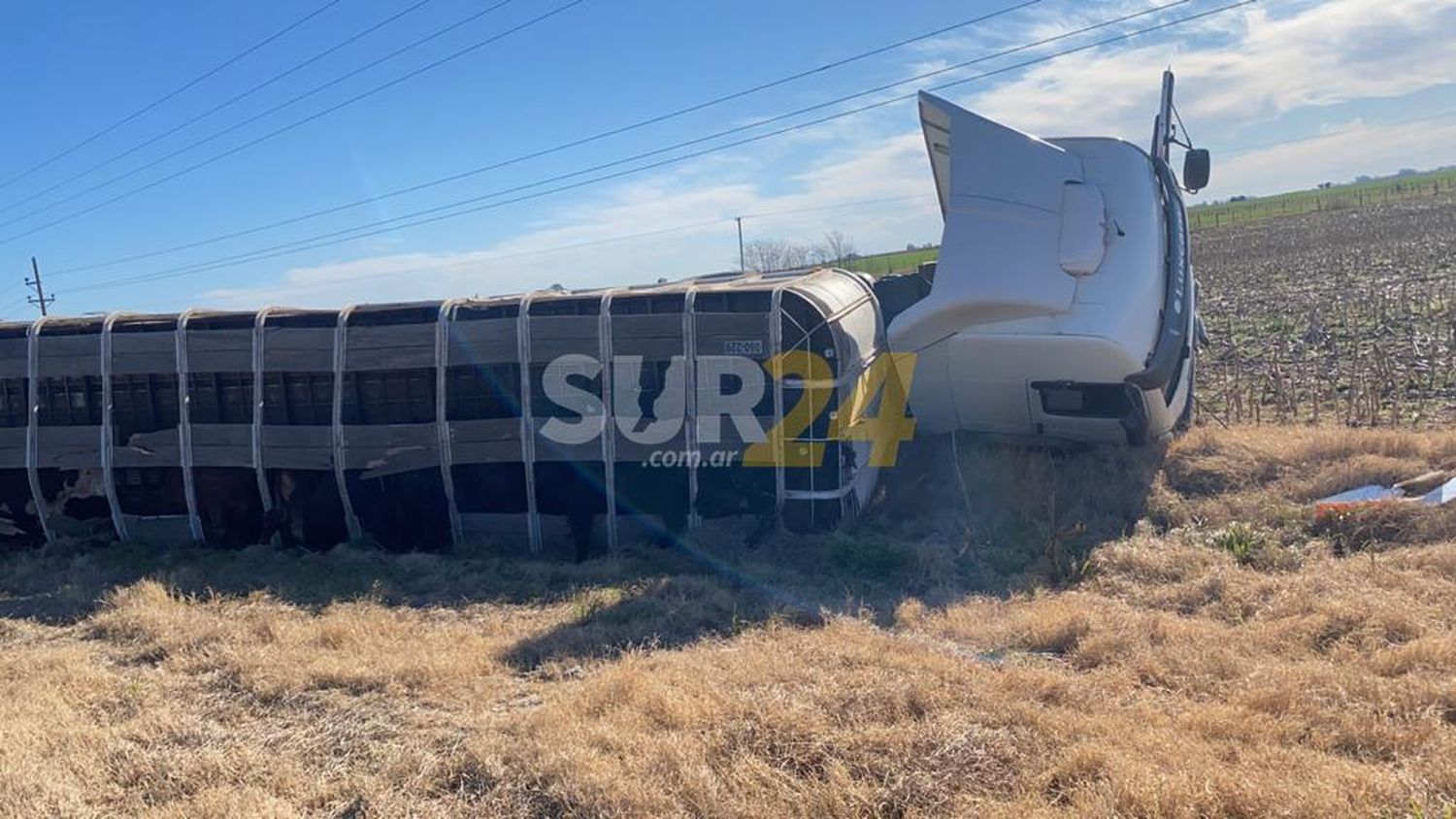Amenábar: grave accidente con dos muertos en ruta 33
