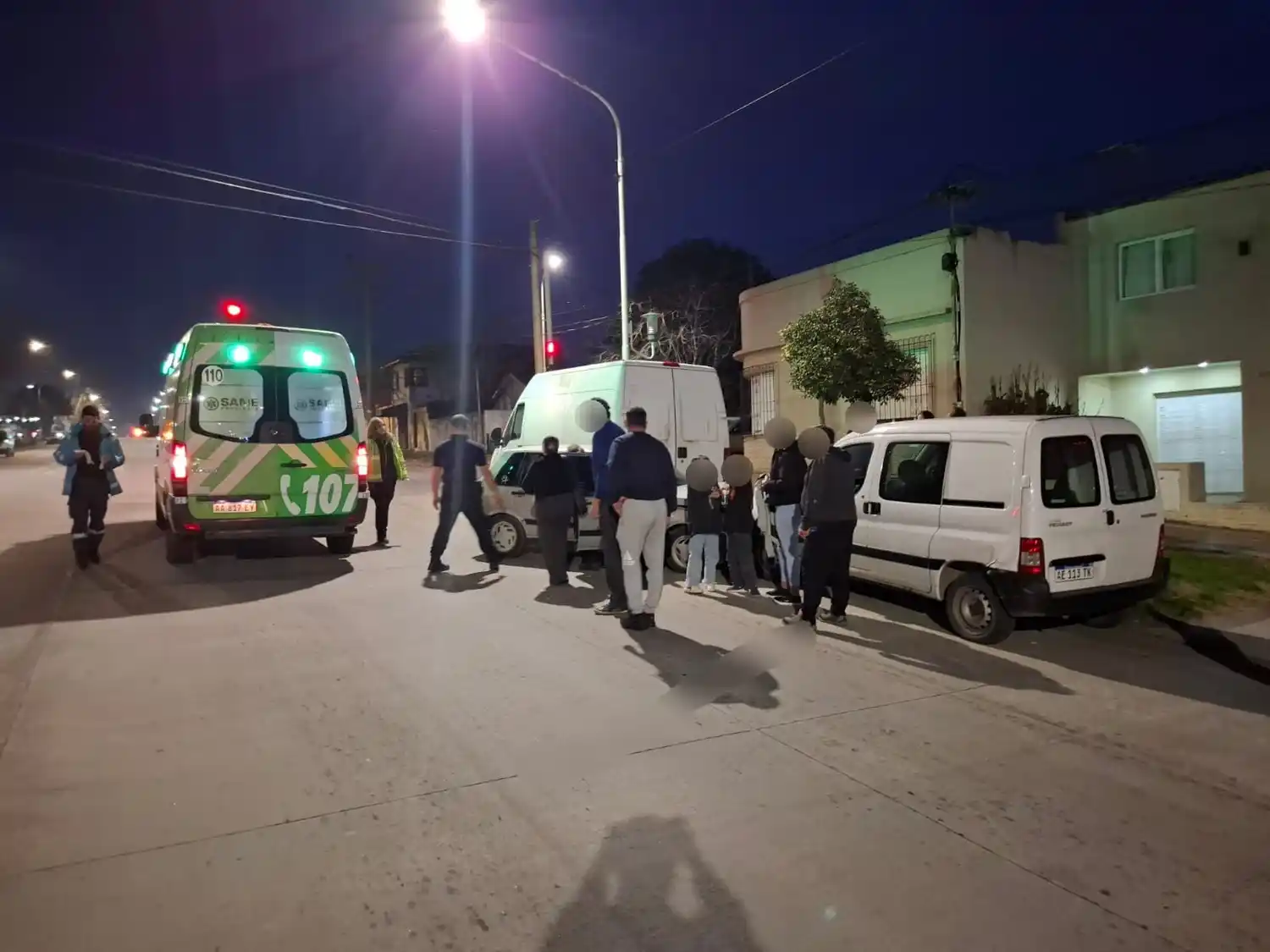 Una ambulancia del SAME acudió rápidamente al lugar