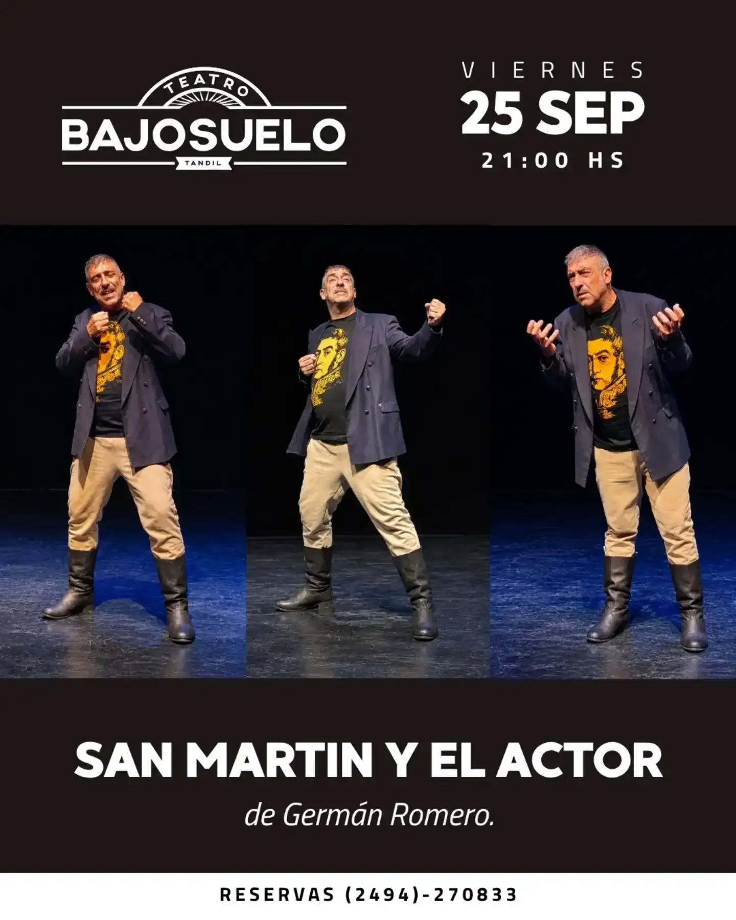 Obra "San Martín y el actor"