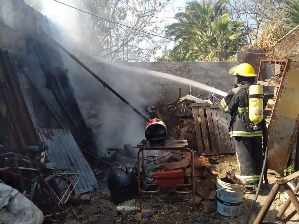 Se incendió una casa abandonada en Balnearia