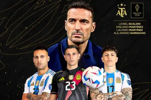 "Dibu" Martínez, Scaloni, Garnacho y Lautaro Martínez son los nominados argentinos al Balón de Oro