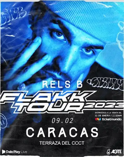 Rels B comienza la temporada de shows en Venezuela. Foto Instagram