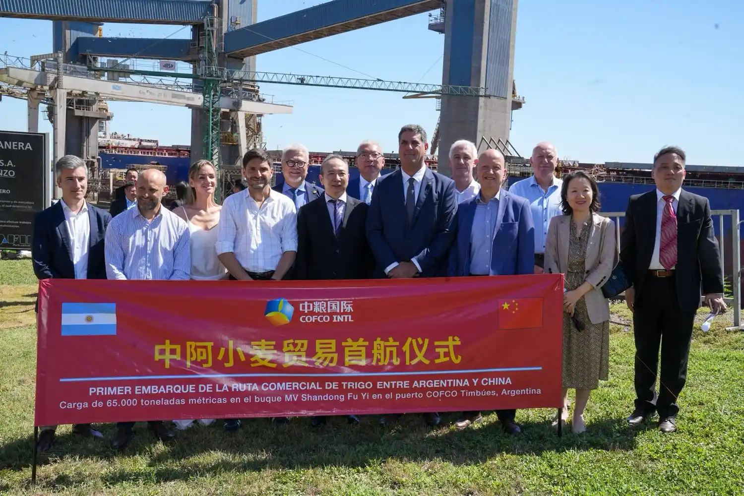 Primer embarque comercial de trigo a China