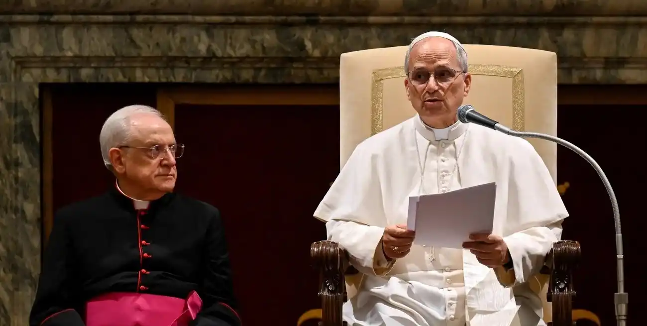 León XIV: “La familia se funda sobre la unión estable entre el hombre y la mujer”. Foto: Reuters