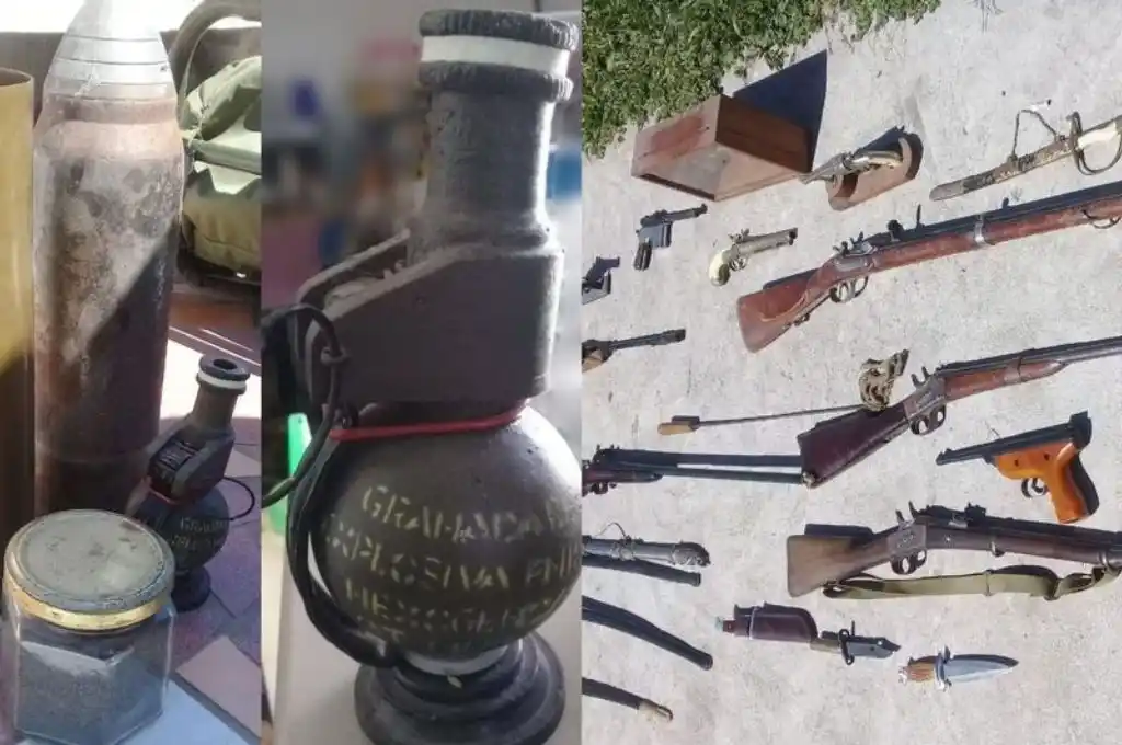 Desbaratan un depósito con armas de guerra en Córdoba