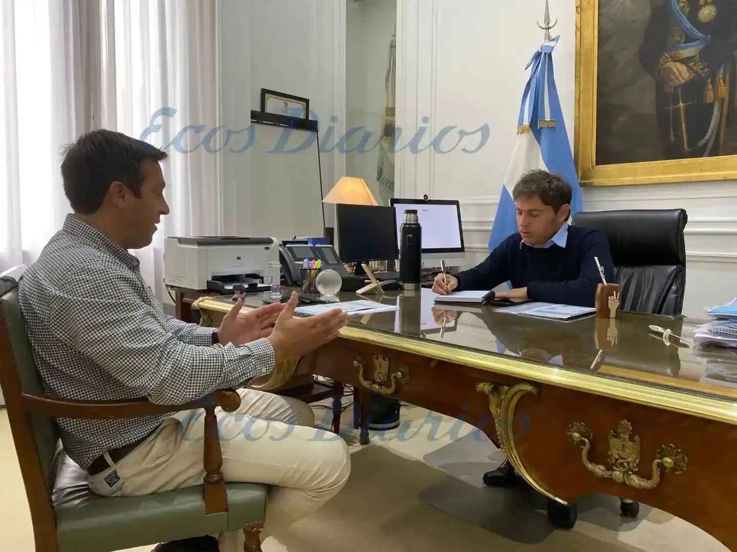 Rojas busca que la Provincia pague los sueldos del Hospital
