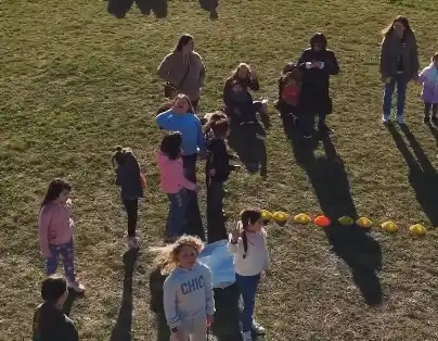 Plaza Crucero Belgrano y un día de mucha actividad