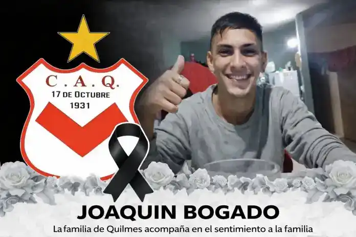 Profundo pesar por la muerte de un joven y el mensaje de despedida de Quilmes