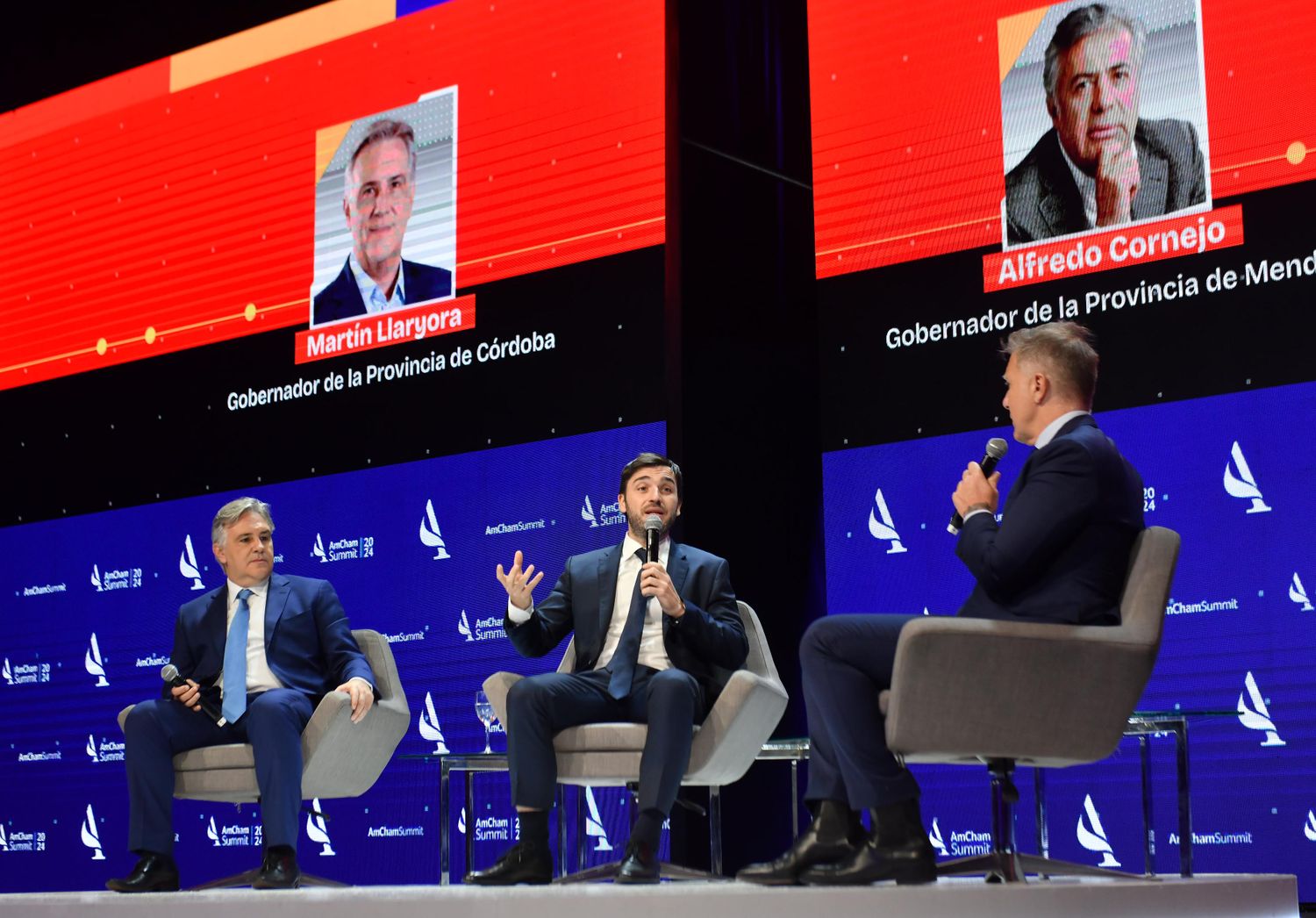 Llaryora en la Summit 2024 de la Cámara de Comercio de los Estados Unidos en la Argentina.